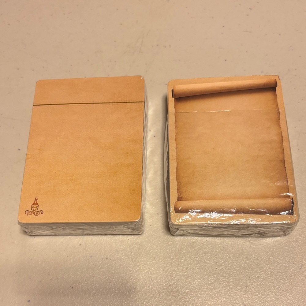 Vintage Scroll Design d & d write your own item card. Both for 10.00. One opnd